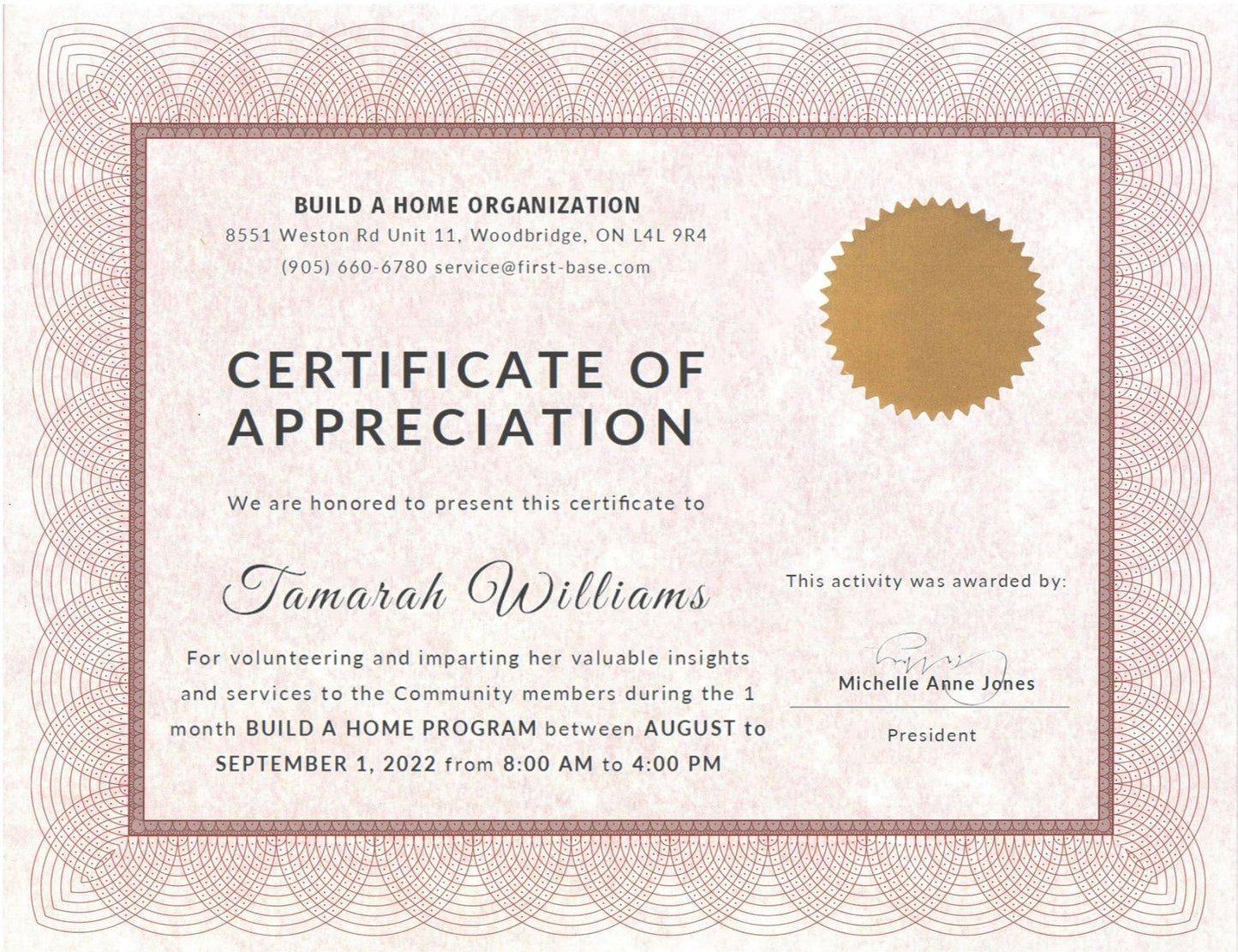 St. James® Certificates, 24 lb Paper, Regent Red w/ Gold Seals, Pack of 25, 83409