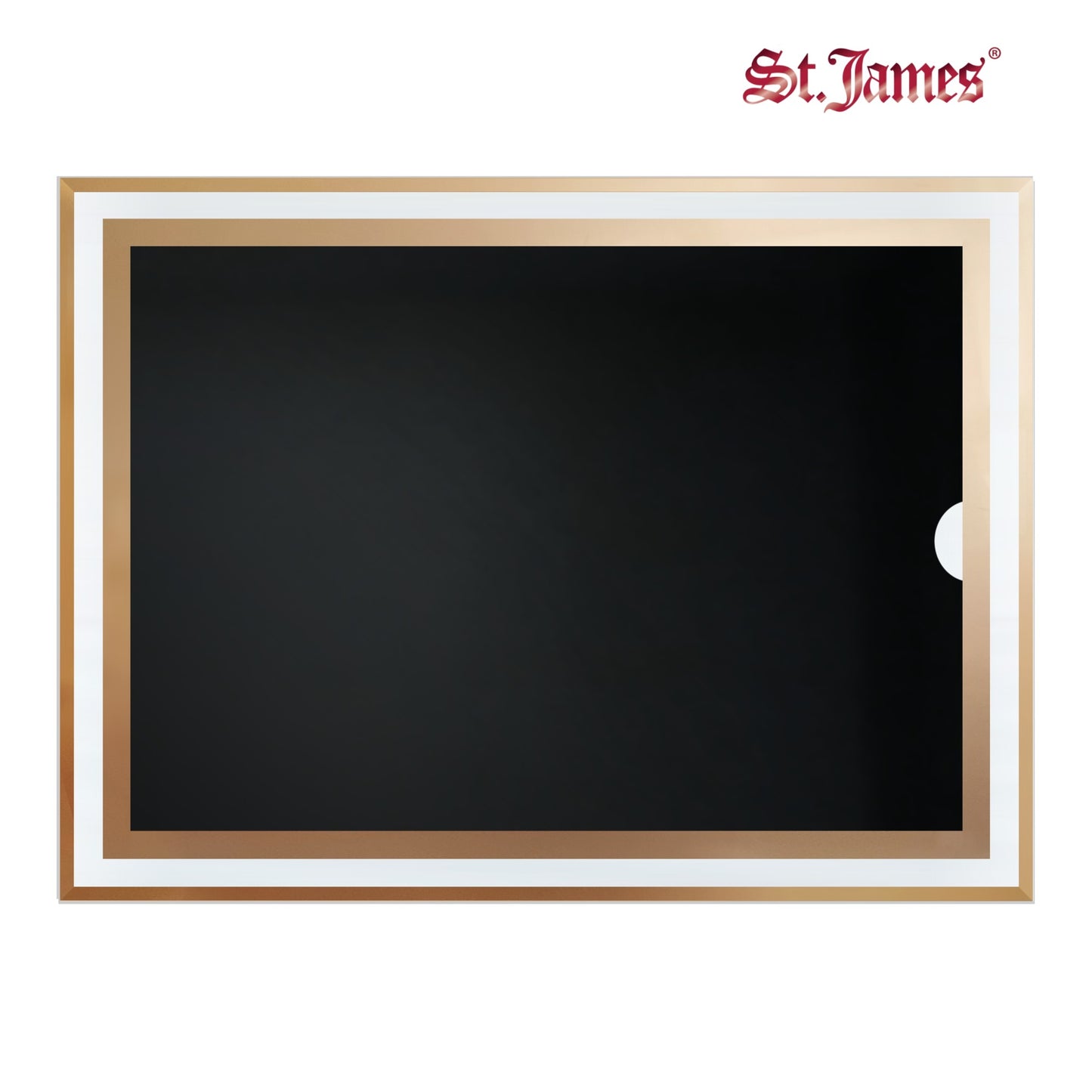 St. James® Certificate/Document/Diploma Glass Frame, 8.5x11", Clean Line Border, Gold Foil, Pack of 2, 83940