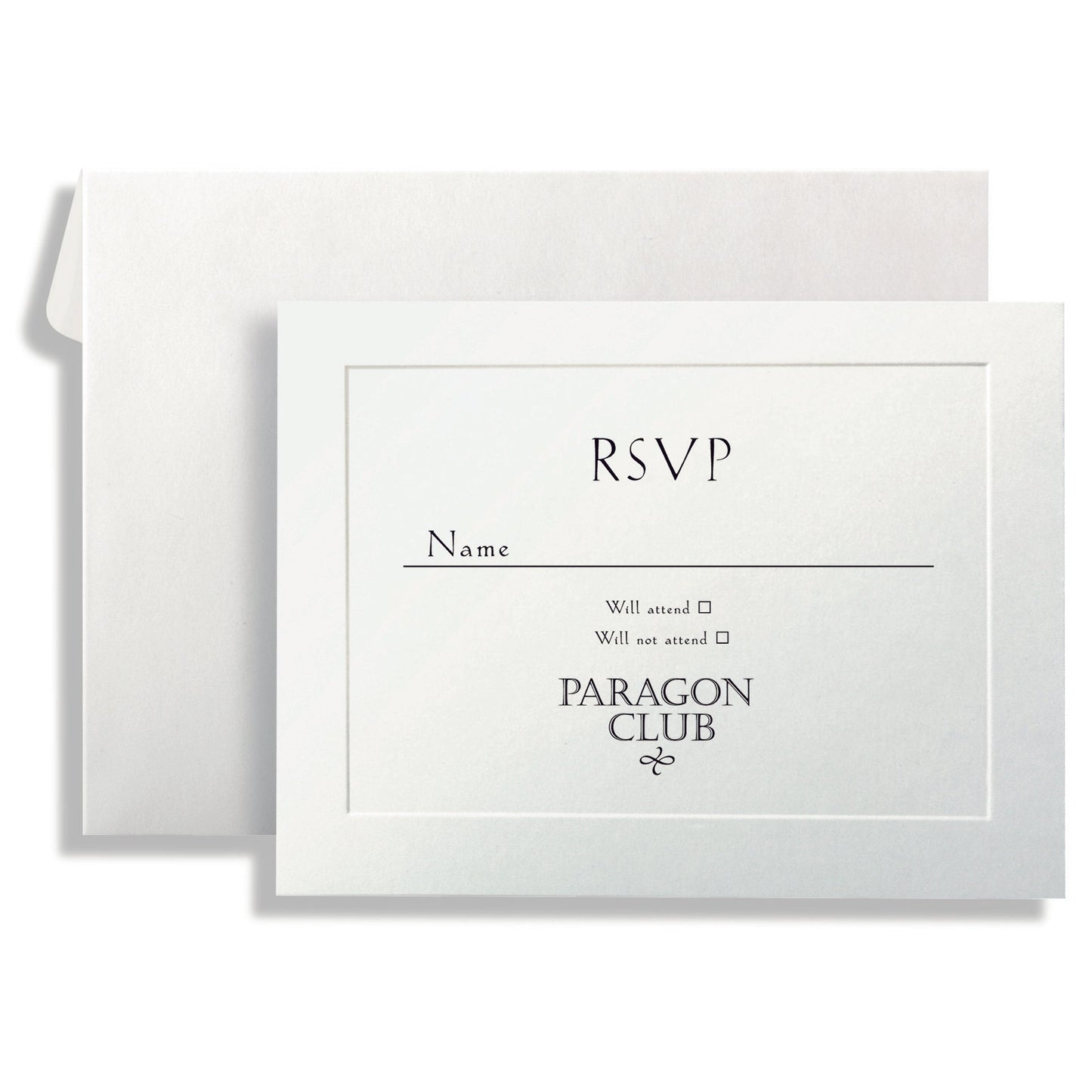 St. James® Overtures® Reply Cards - Traditional Emboss White, 40 sets, 71010