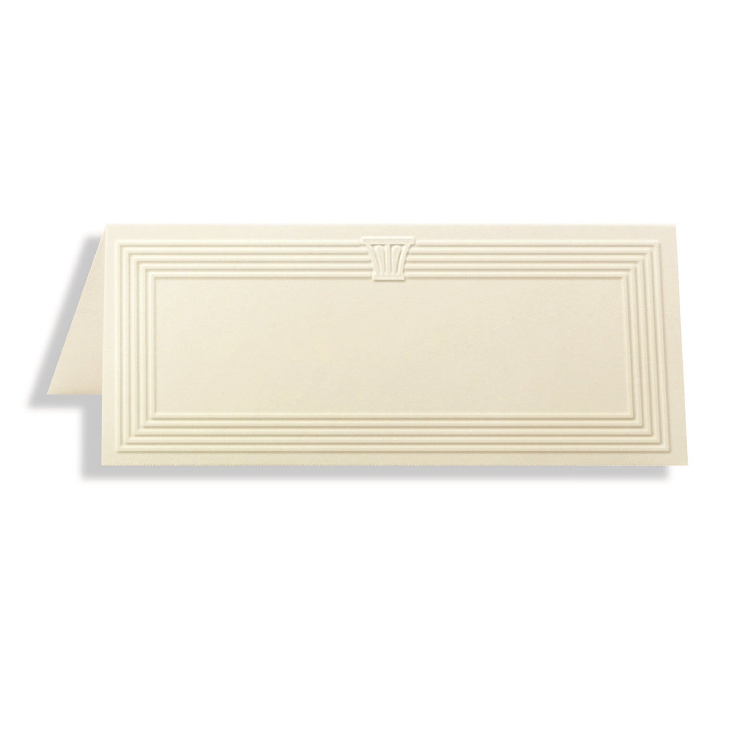 St. James® Overtures® Capital Embossed Place Cards, Ivoire, Pliez à 1¾ x 4¼", Paquet de 1500, 75519