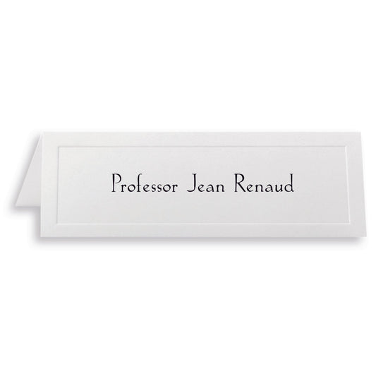 Cartes de tente en relief traditionnelles St. James® Overtures®, blanc, paquet de 100, 71430
