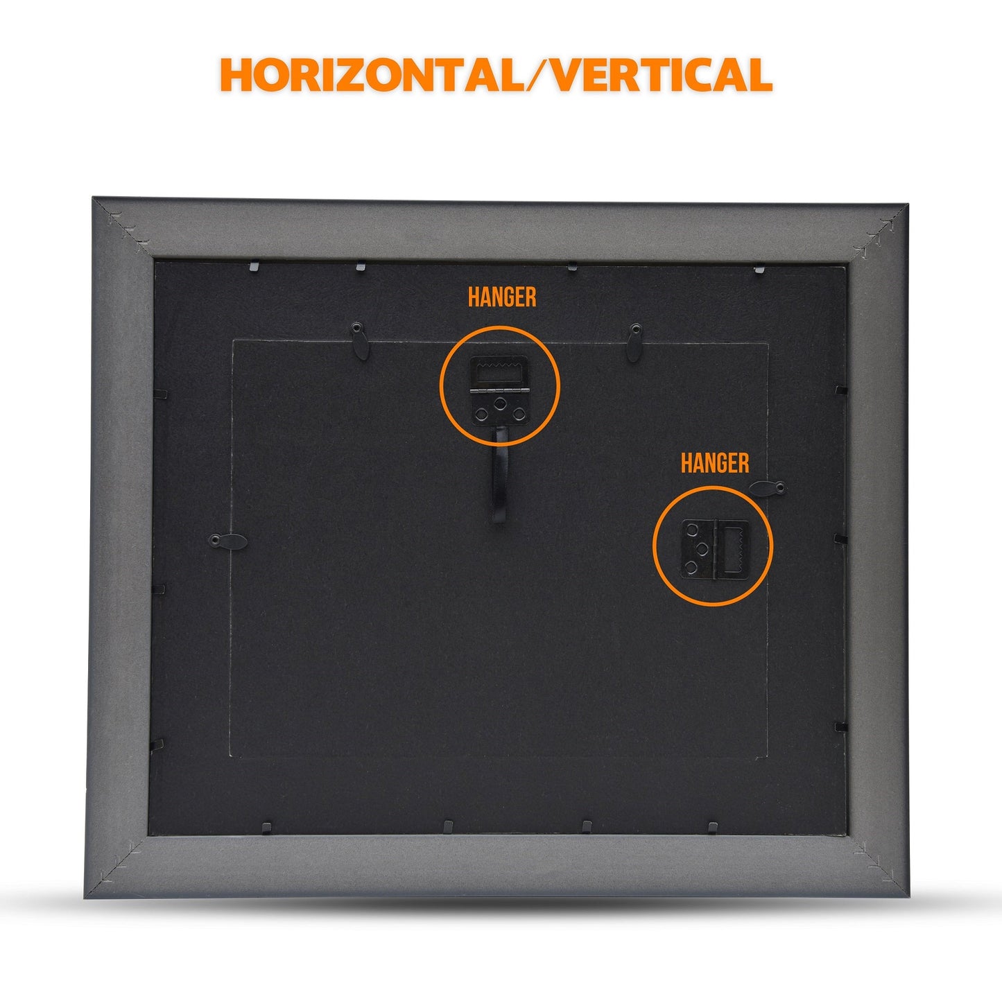 Cadre pour certificat/diplôme/document St. James®, 8,5 x 11 po, noir smoking avec double passe-partout blanc/noir, 83910