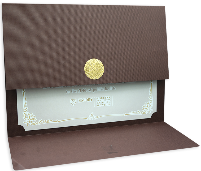 St. James® Certificate Holders/Document Covers/Diploma Holders, Burgundy, Gold Award Seal with Single Gold Ribbon, Pack of 5, 83834