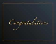 St. James® Congratulations Award Certificate Holders, Elegant Gold Foil Script, Fits 8.5 x 11" Documents, Black, Pack of 10, 94785