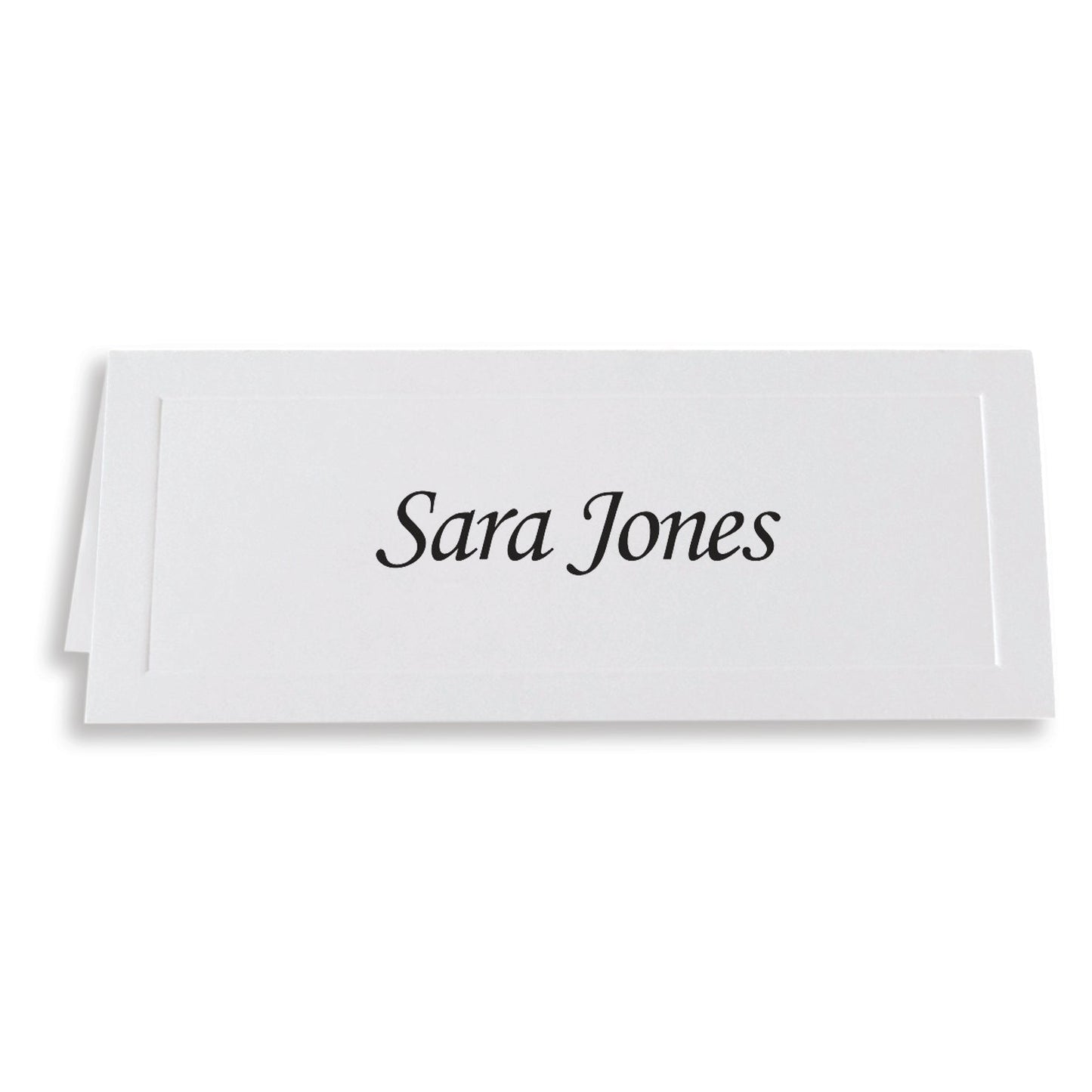 St. James® Overtures® Traditional Embossed Place Cards, White, Pack of 60, 71413