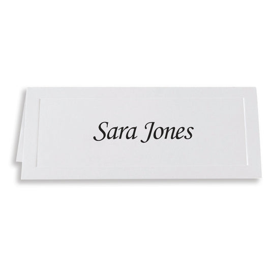 St. James® Overtures® Traditional Embossed Place Cards, White, Pack of 60, 71413