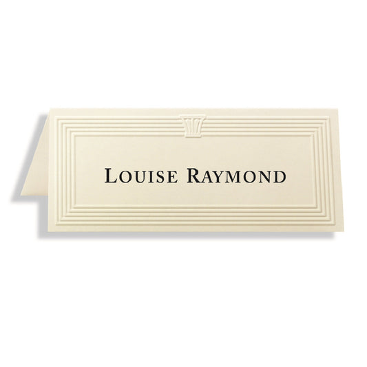 St. James® Overtures® Capital Embossed Place Cards, Ivoire, Pliez à 1¾ x 4¼", Paquet de 1500, 75519