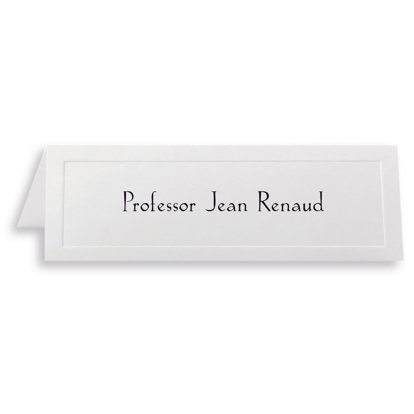 Cartes de tente en relief traditionnelles St. James® Overtures®, blanc, paquet de 100, 71430