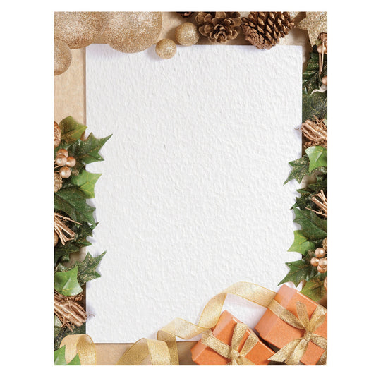 St. James® Holiday Collection, Festive Ivy, 8.5 x 11", 24 lb, 25 sheets/pk, 88051
